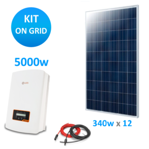 Kit solar on grid 4000w Solis