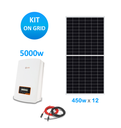 Kit solar on grid 5000w