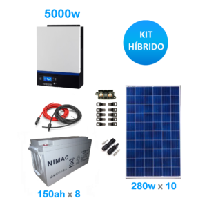 Kit solar hibrido 5000w medio alto consumo VM3
