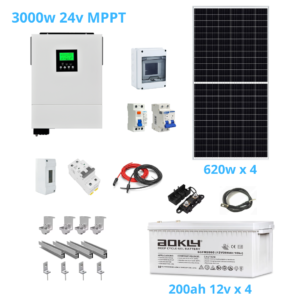Kit 3000w gel mppt medio