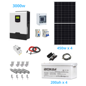 Kit Solar Fotovoltaico 3000w Voltronic MPPT Gel