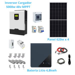 Kit 5000w voltronic Base Litio mppt