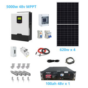 kit solar fotovoltaico 5000w Litio mppt base