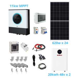 Kit 11kw voltronic Litio mppt ampliado 3