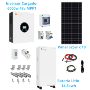 Kit 6000w Felicity Litio mppt Ampliado